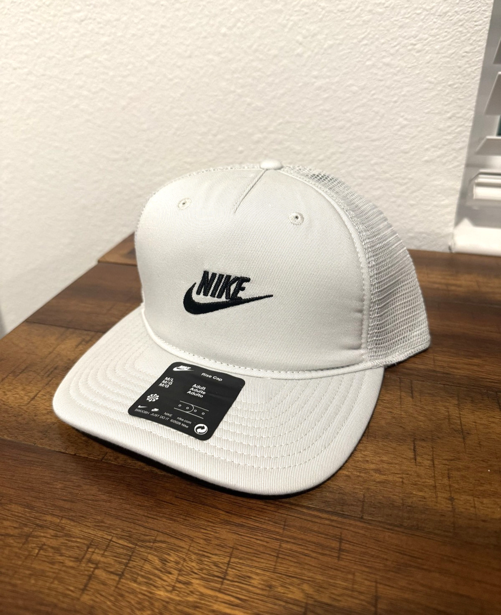 Nike Hat Rise Cap Snapback M/L Photon Structured Trucker Adult Unisex FZ3617 025
